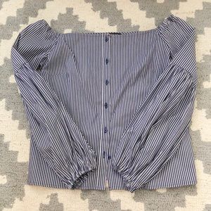 Express Off the Shoulder Puff Sleeve Blouse